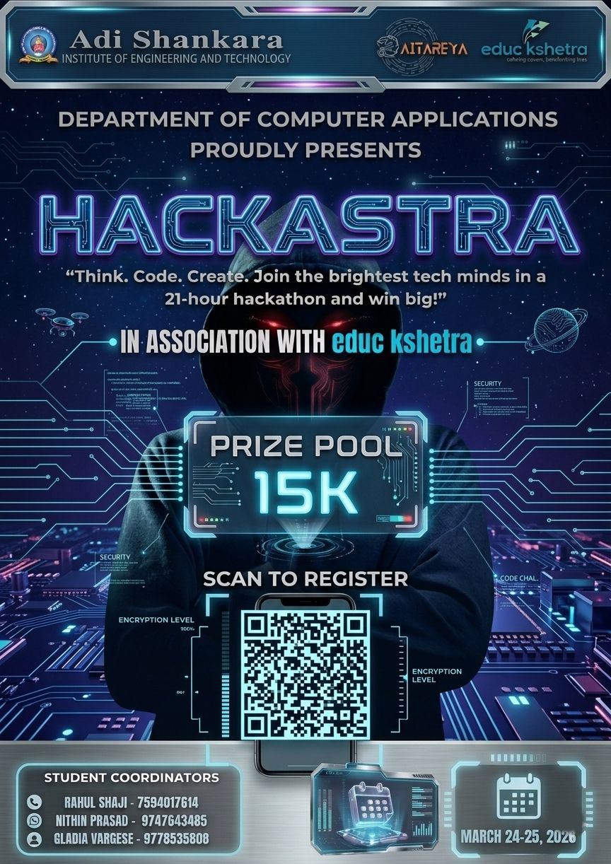 Hackastra 2026 – 21-Hour Hackathon in associtation with Educkshetra