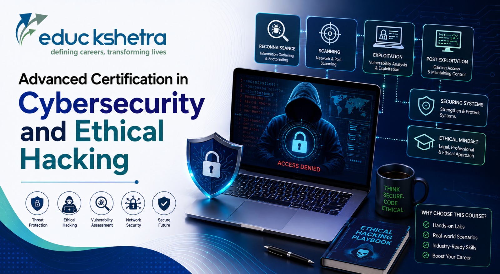 Advanced Certification in Cybersecurity and Ethical Hacking